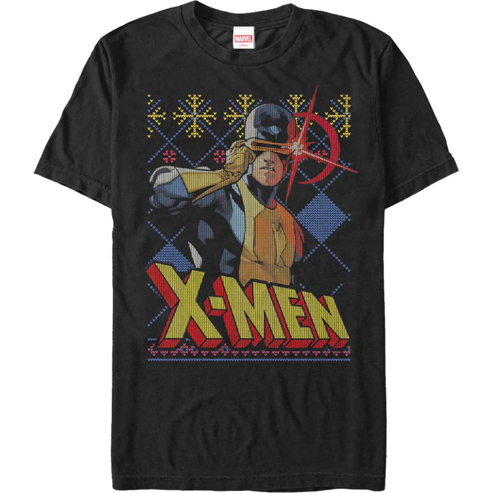 Cyclops Faux Ugly Xmen Christmas Sweater Marvel Comics Tshirt